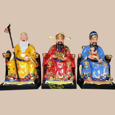 工廠一手直銷福祿壽神像 福星、祿星、壽星玻璃鋼工藝品的互聯網銷售新趨勢